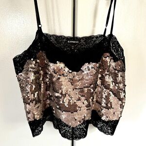 Sequin Crop Cami